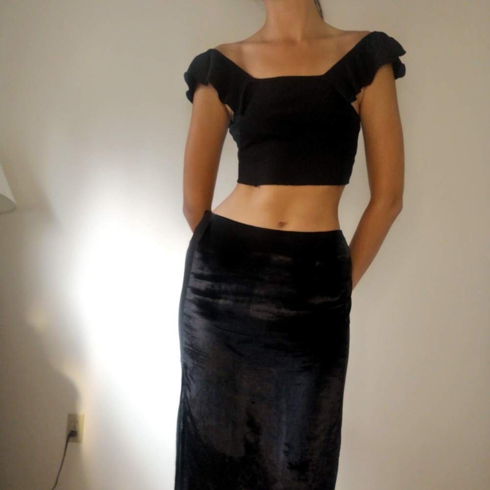 Ruffle crop top